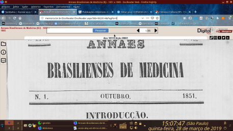 Annaes Brasilienses de Medicina.