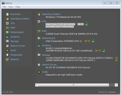 Speecy, Captura de Tela.