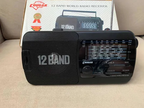 Meu Rádio Cougar de 12 Faixas de Onda, Alcance Mundial. Peça Nova, Fabricada em 1992.
