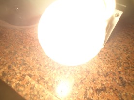 Lâmpada Fotográfica Philips, Photolita-S, de 250 W, Ligada.