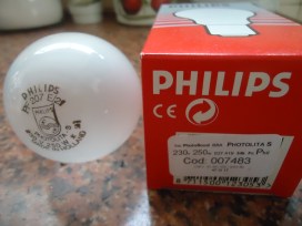 Lâmpada para Fotografia, Philips Photolita-S, 250 W, 230 V