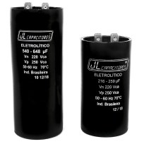 Capacitor Eletrolítico de Grande Capacidade, Para ser Ligado em Corrente Alternada.