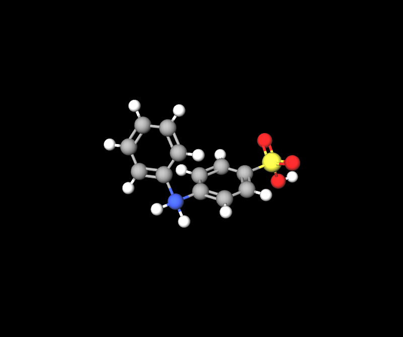 Estrutura do Ácido Difenilamino-4-Sulfônico.