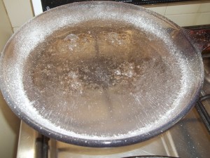 Evaporando Cloreto de Lítio