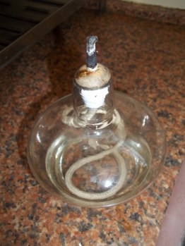 Testando a Lamparina de Álcool