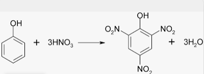 Preparação do Ácido Pícrico.