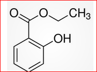 Estrutura do Salicilato de Metila.